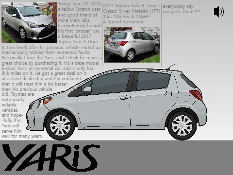 Merc's 2017 Toyota Yaris 5-Door L