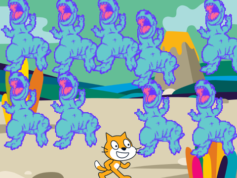 Scratch cat rickrolls