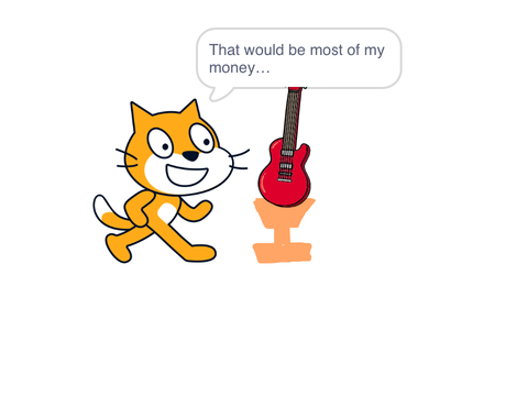When Scratch Cat plays Guitar #funny #f4f