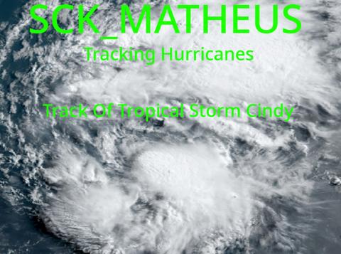 Track Of Tropical Storm Cindy