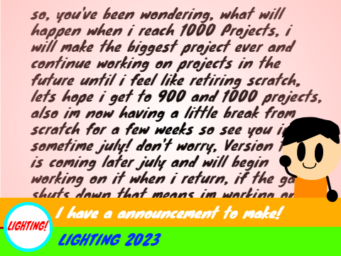 I have a announcement to make!
