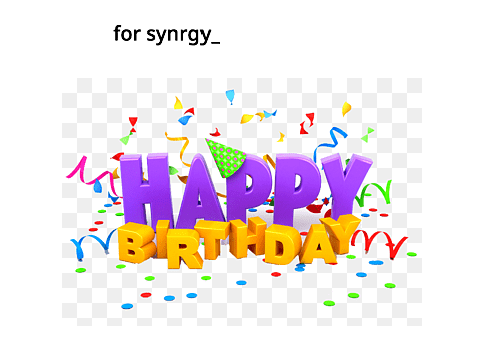 happy birthday synrgy!