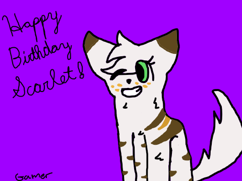 Happy birthday Scarlet!!!