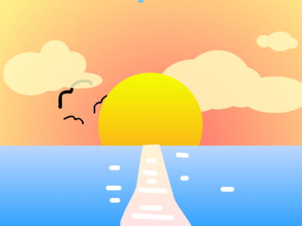 Sunset parallax.