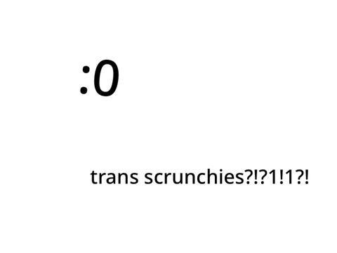 ✧.* ✎ ❝ trans scrunchies (arm reveal?!) ❞