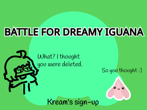 Cream is an improved duplicate of my old OC. She's probably back for reve- an object show?!?!
