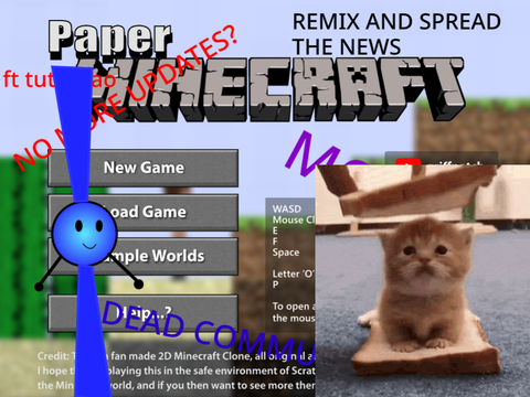 Paper Minecraft is ending FT tutumao  #savepaperminecraft V2 remix remix