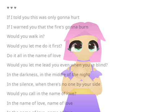 In The Name Of Love ♥ Martin Garrix & Bebe Rexha . Animation And Lyrics