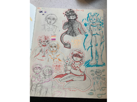 sketchbook tour <3