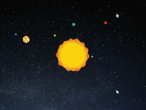 Simple Animations — solar system
