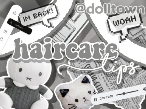 ꒰☆ haircare tips