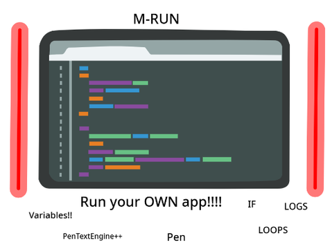M-RUN - Run your app! v11 interpreter coding language programming language OS apps code reader