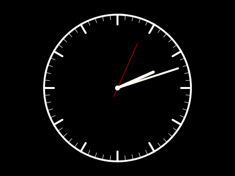 100% pen clock