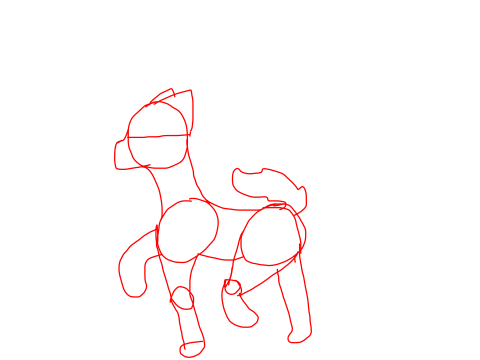sketch of a walk cycle
