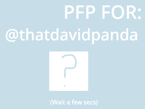 My entry | PFP for @thatdavidpanda 