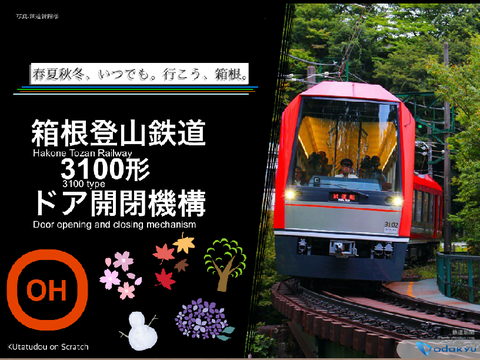 箱根登山鉄道3100形ドア開閉機構