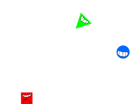 the circle and the square and the triangle