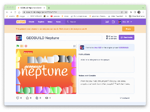 Ive started working on Geobuild neptune