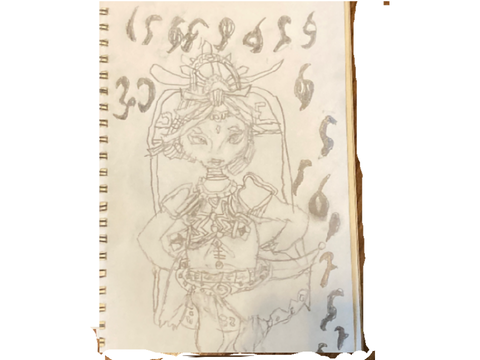 My drawing of Riju