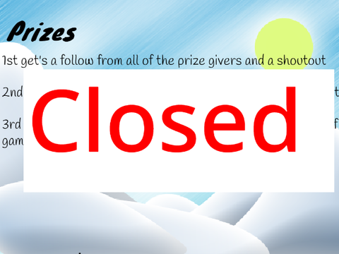 40+ Follower contest closed