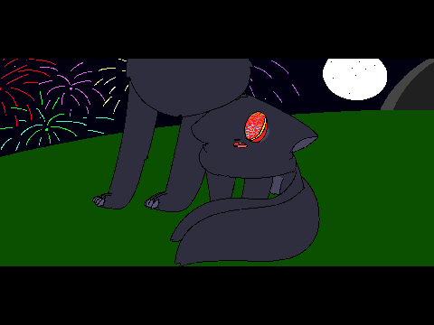 pepper seeing fireworks for the first time