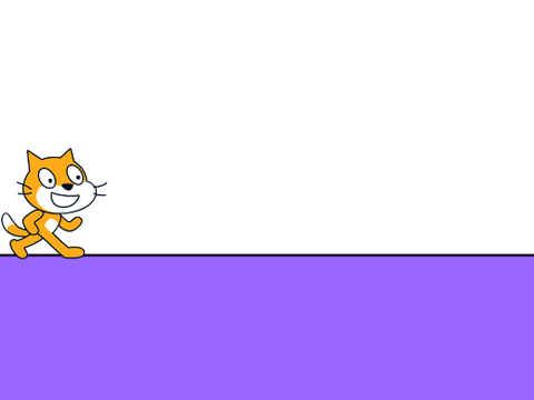 Scratch Cat Runs Then Gliches!