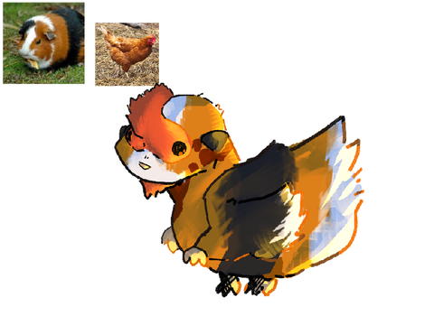 Merging animal challenge Guinea pig/chicken