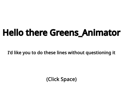 Greens do this or else