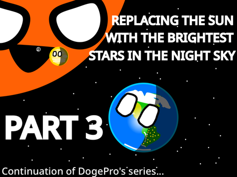 Replacing the Sun with the Brightest Stars Pt. 3