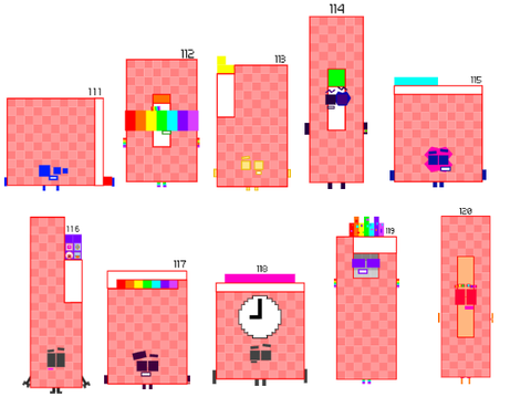 Numberblocks Band Retro 111-120 (REMAKE) 