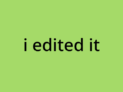 you can edit this project