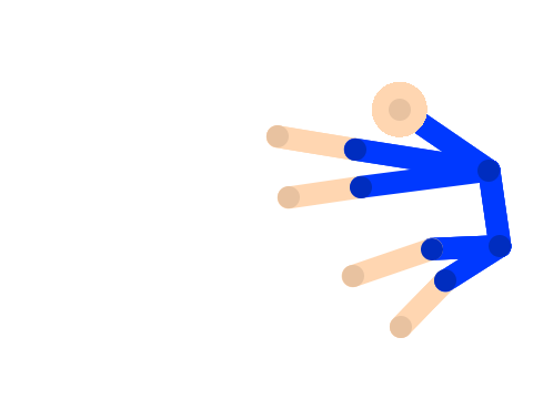 Stretchy person