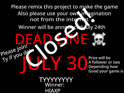 Who can make the best game contest (closed)