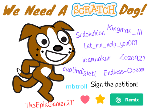 Petition to add a Scratch Dog! remix 