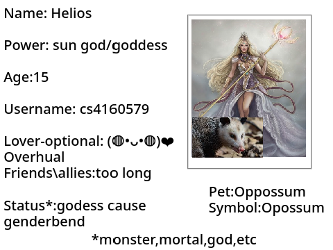 Greek Gods Rp Form 