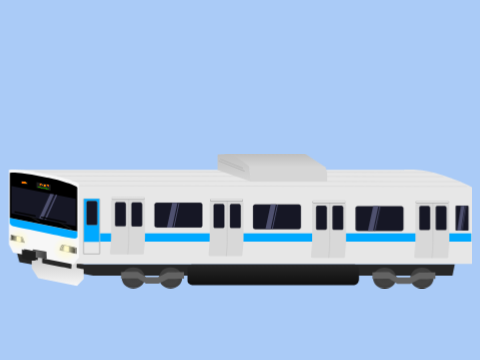 JRシリーズ:  E231-500系 / JR Series: E231-500 Train but blue