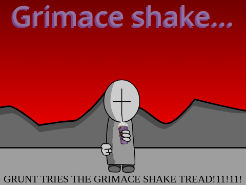 Grimace shake.. | MADNESS COMBAT |