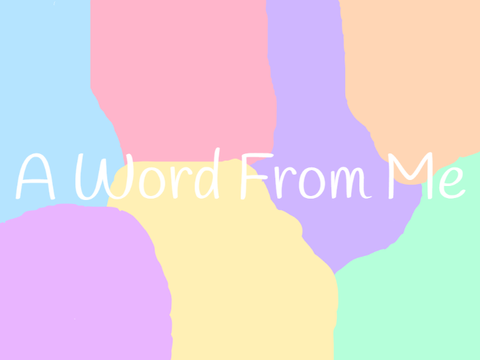 A word from me :) and contest
