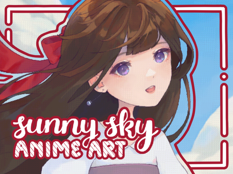 ‣ sunny sky – anime art