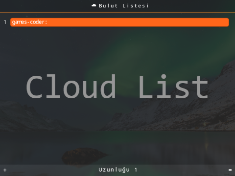 Cloud List