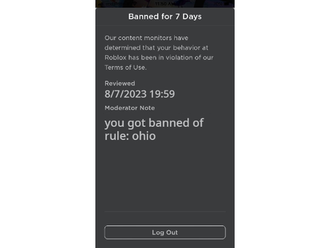 i just banned my girlfriend on roblox... ??