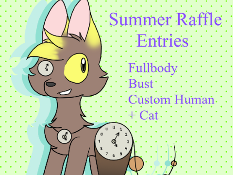 Summer Raffle Entries | Fullbody, Bust, Custom Human + Cat