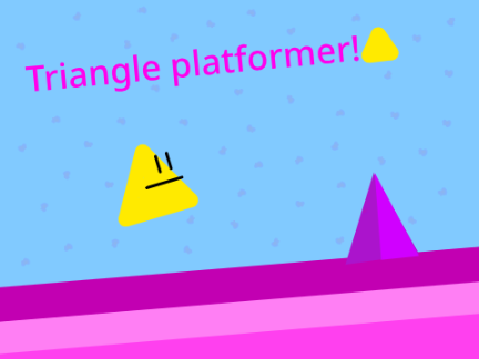 Triangle platformer! Easy-to-see colors! #all #games #tendency 三角プラットフォーマー!!どんな人でも見やすい設定!!