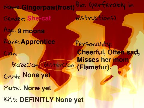 Clans of Fire RPG Sign-Up-Sheet remix