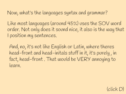 Prototype Conlang!