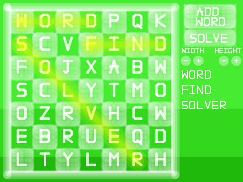 Find-a-word maker and solver (pen)