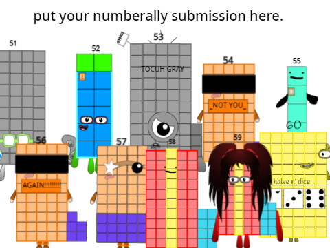 Numberallys band 6! 51-60!
