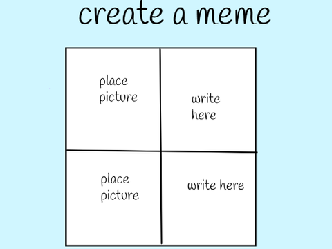 create a meme template 