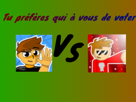 Tu préfères qui ?