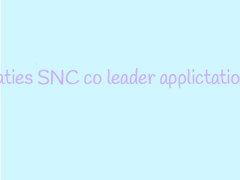 Katies SNC co leader application